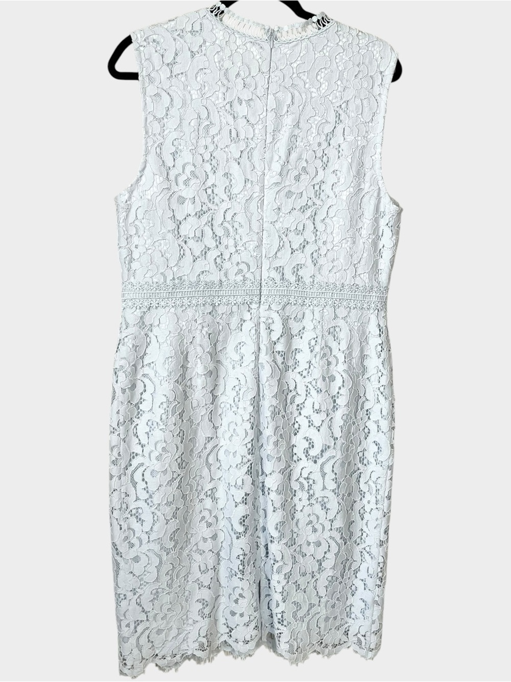 RACHEL PARCELL Light Blue Lace Sheath Dress Sleeveless Formal Size Large - Picture 4 of 6